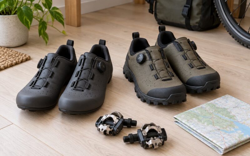 Road Shoes vs Mountain Bike Shoes for Touring (October 2026)