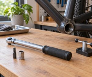 how to use a torque wrench on a bike