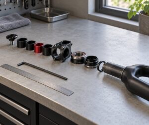 how to adjust handlebar height on a road bike
