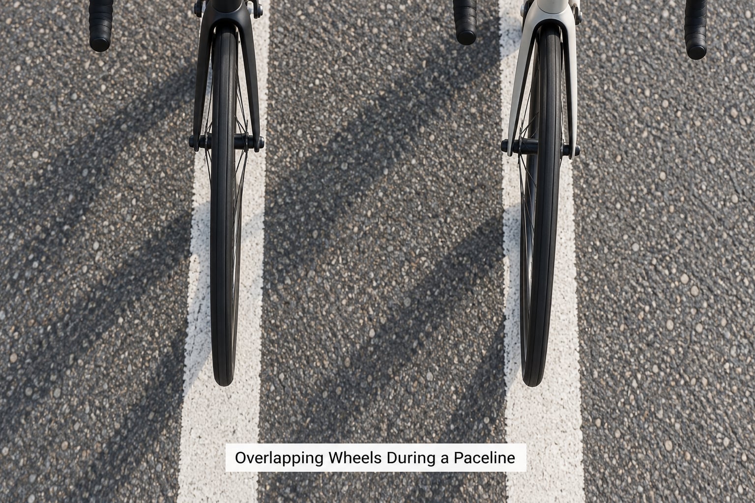 Overlapping Wheels During a Paceline