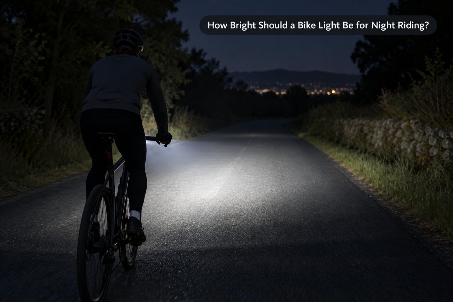 How Bright Should a Bike Light Be for Night Riding?