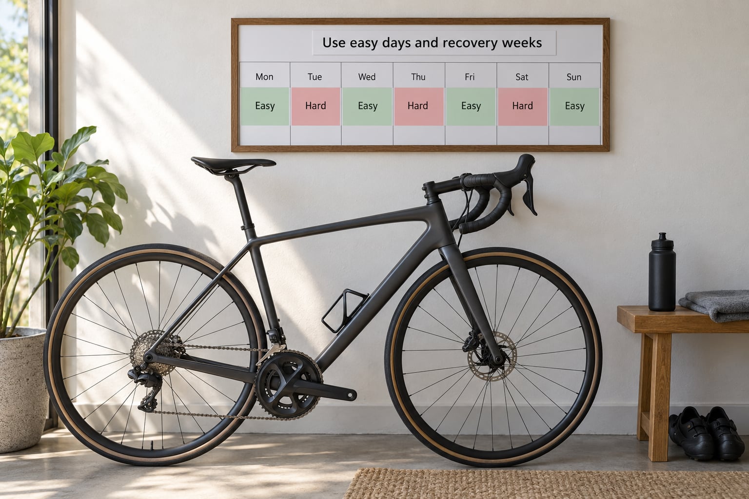 Use easy days and recovery weeks
