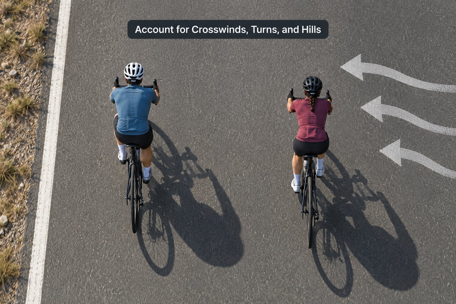 Account for Crosswinds, Turns, and Hills