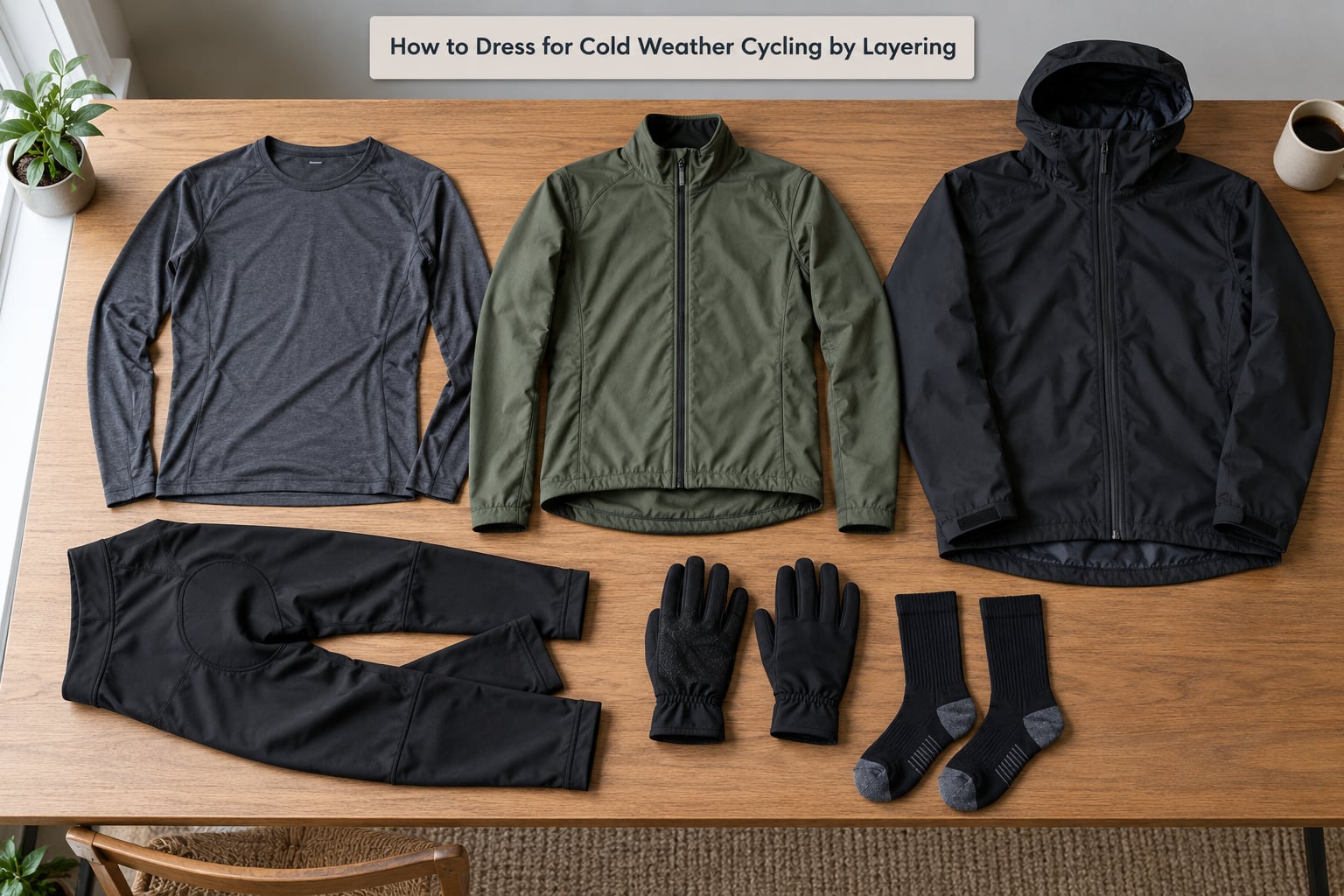 How to Dress for Cold Weather Cycling by Layering