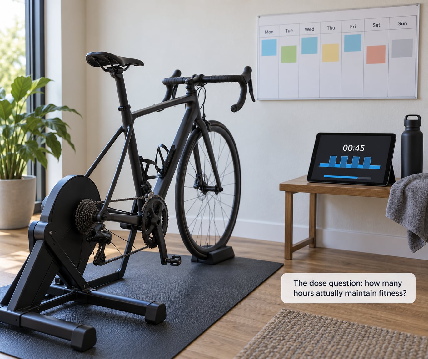 The dose question: how many hours actually maintain fitness?