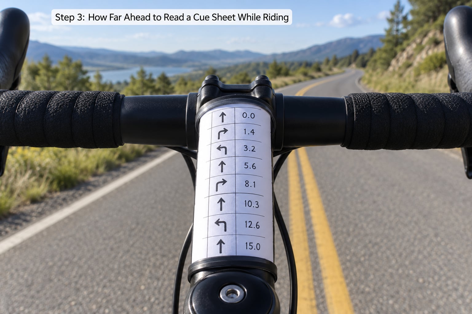 Step 3: How Far Ahead to Read a Cue Sheet While Riding