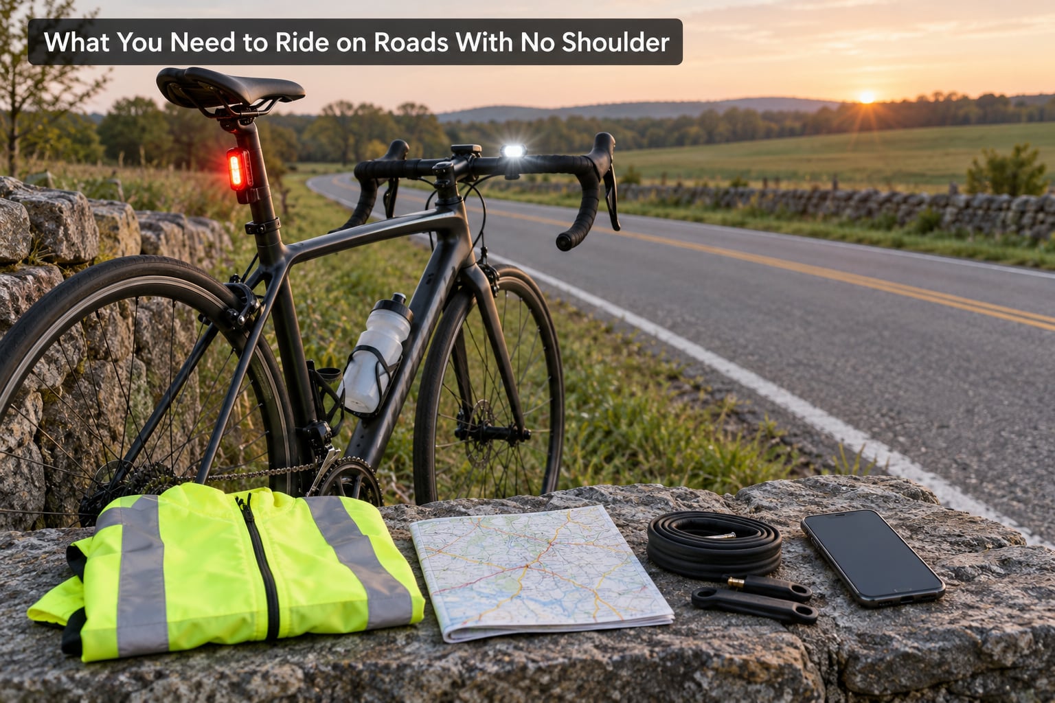 What You Need to Ride on Roads With No Shoulder