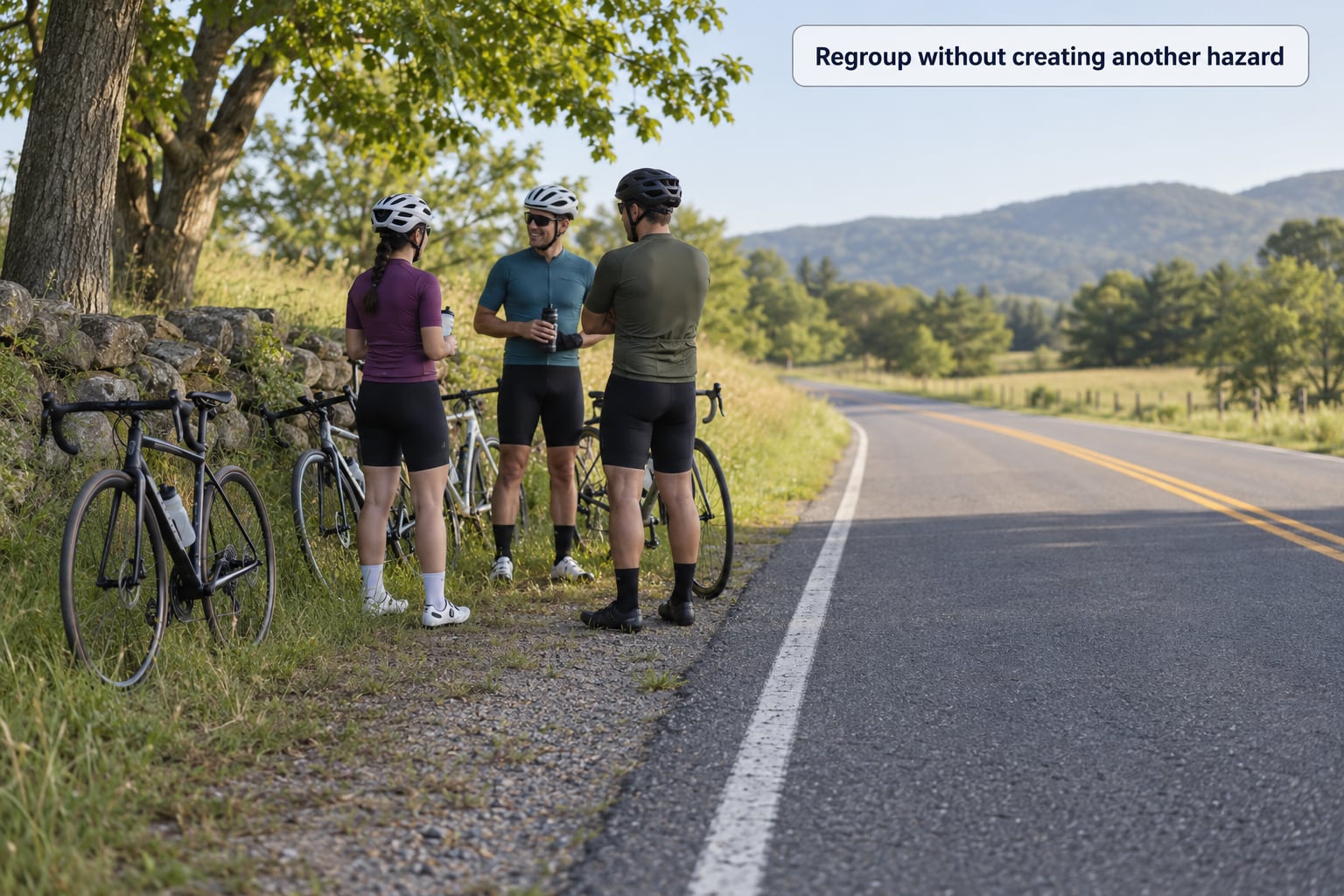 Regroup without creating another hazard