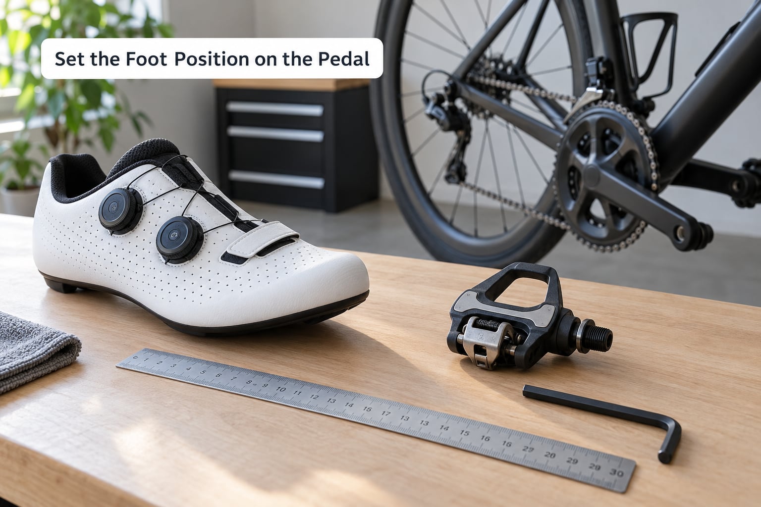 Set the Foot Position on the Pedal
