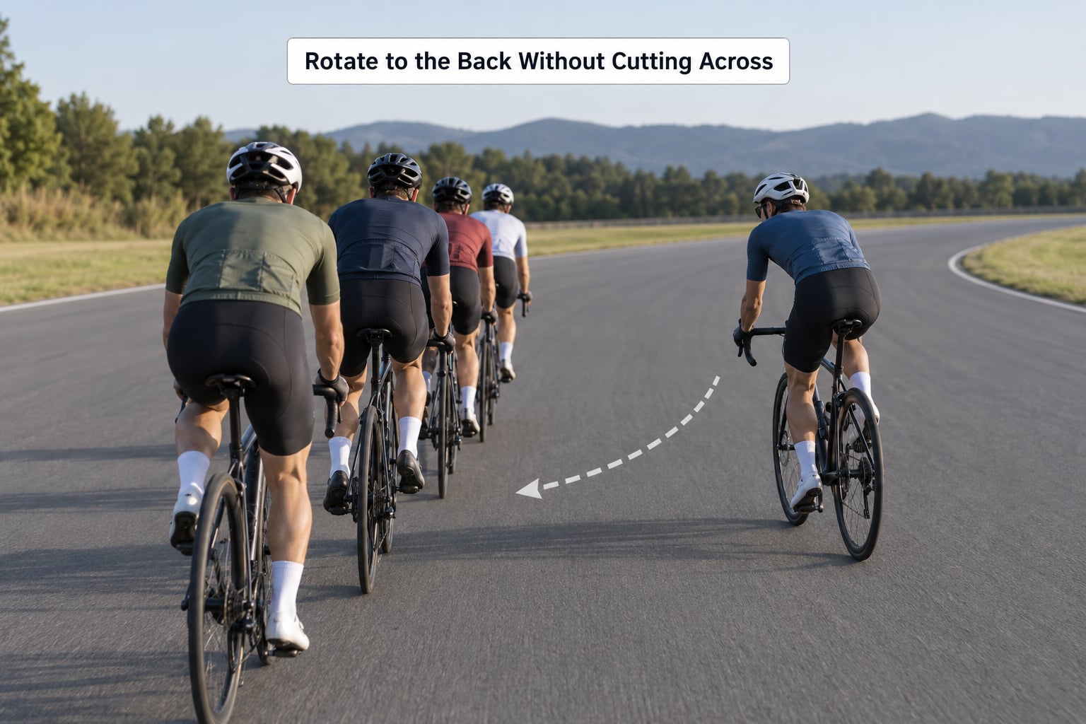 Rotate to the Back Without Cutting Across