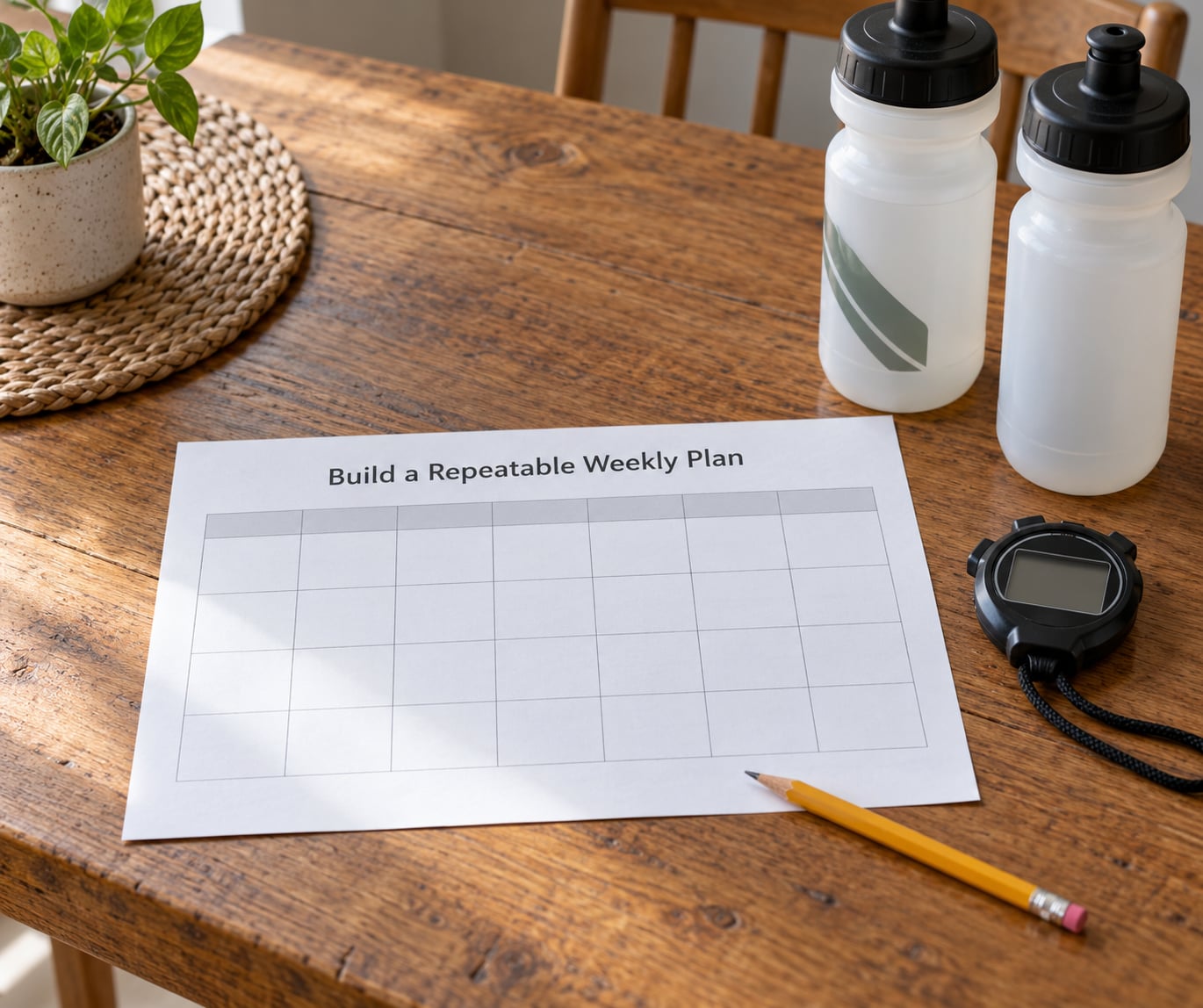 Build a Repeatable Weekly Plan