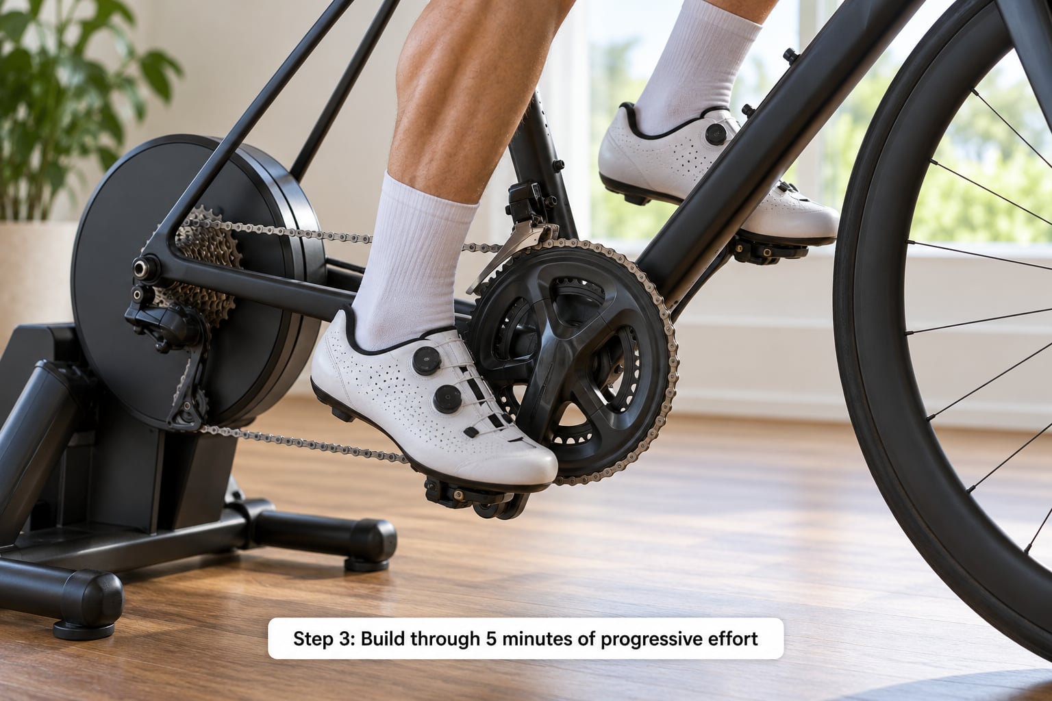 Step 3: Build through 5 minutes of progressive effort