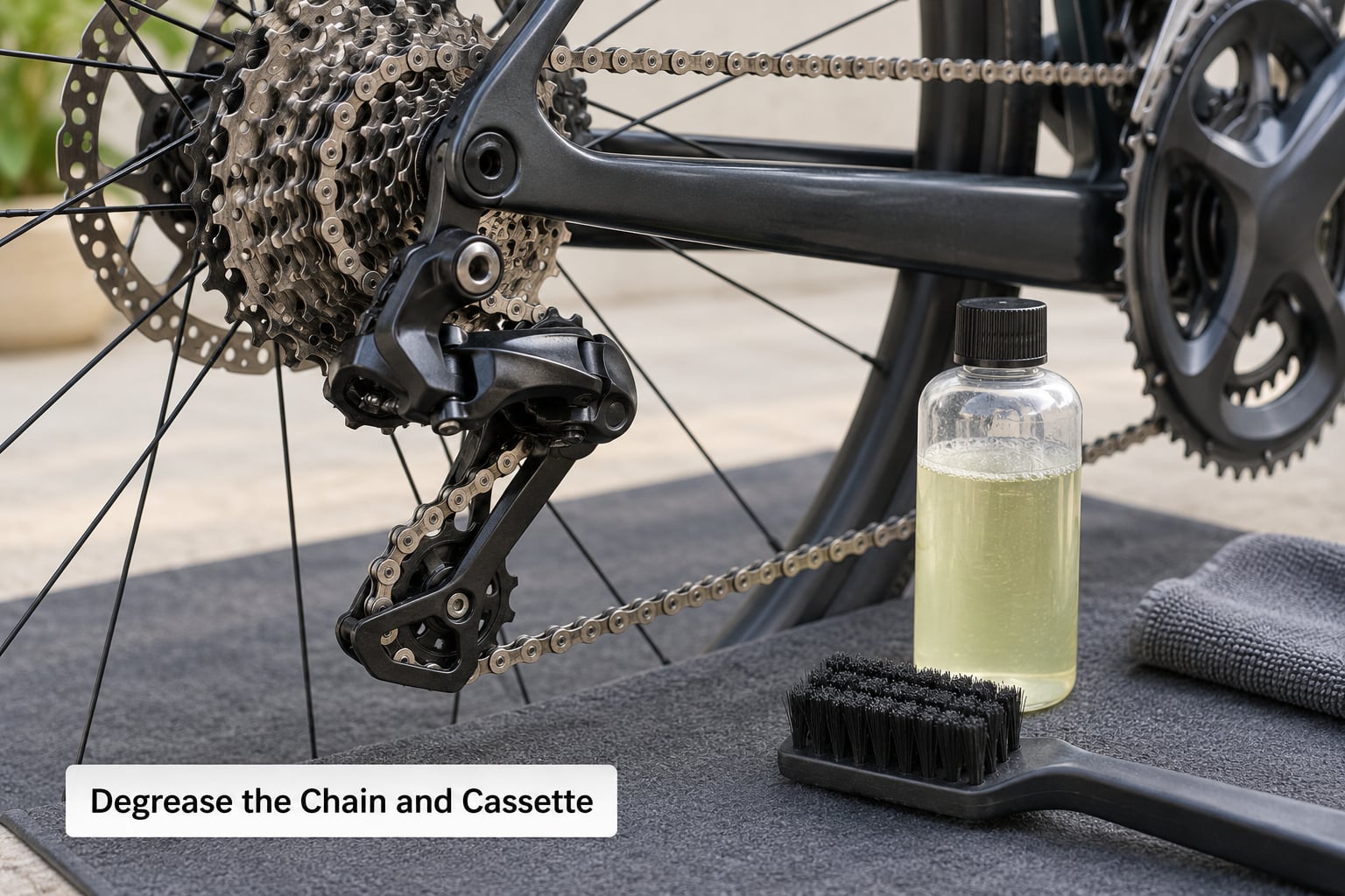 Degrease the Chain and Cassette