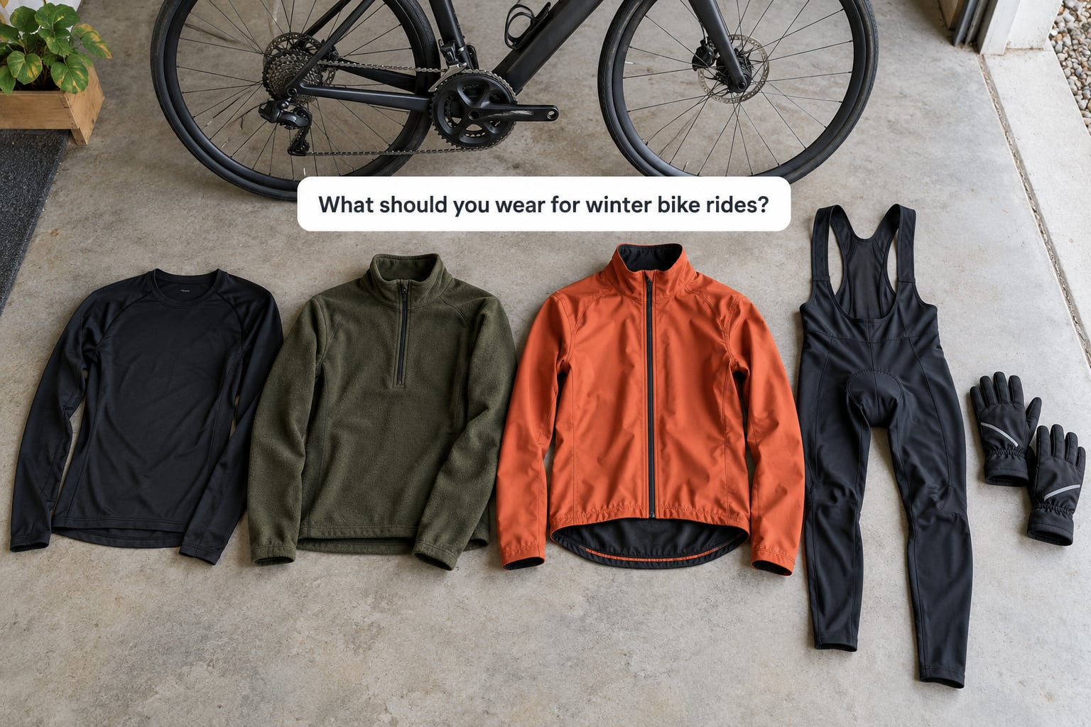 What should you wear for winter bike rides?