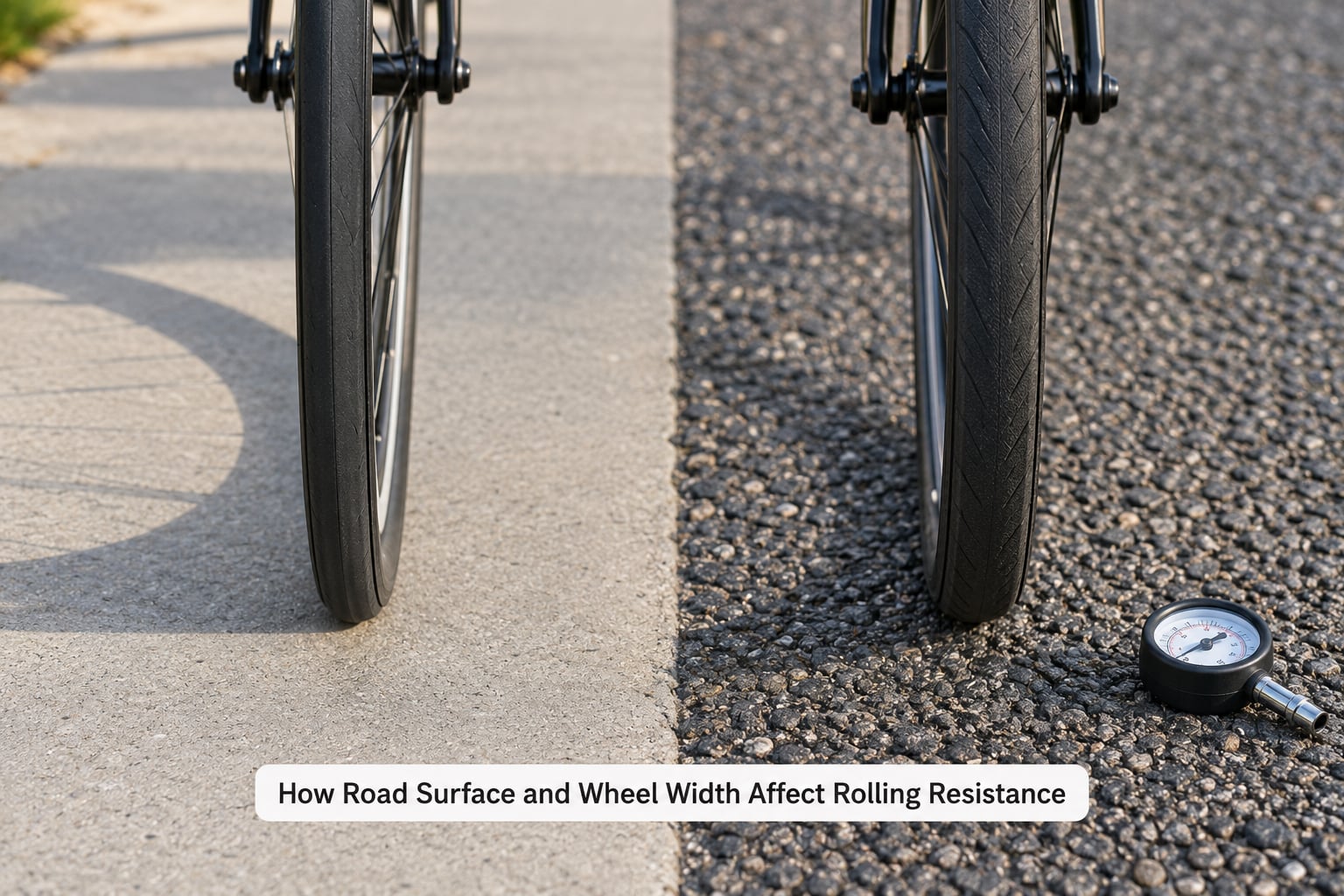 How Road Surface and Wheel Width Affect Rolling Resistance