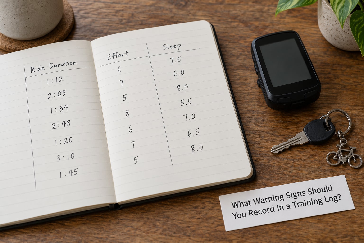 What Warning Signs Should You Record in a Training Log?