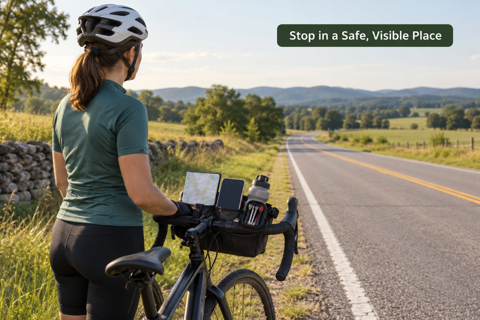Stop in a Safe, Visible Place