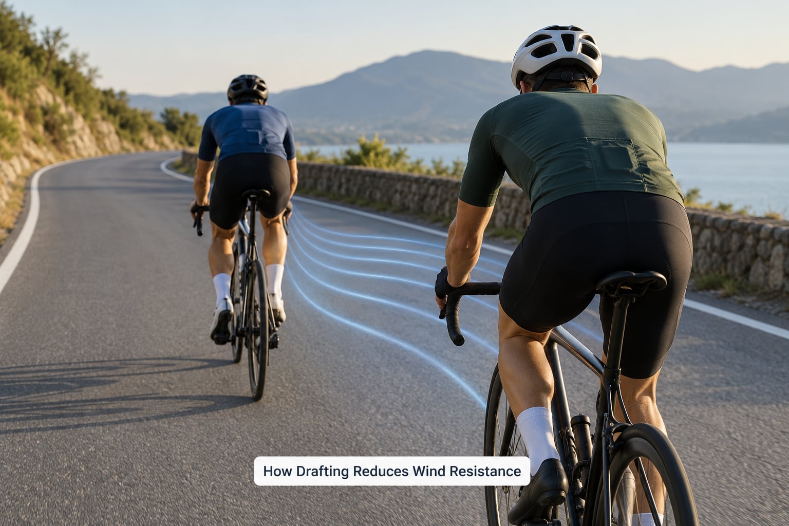 How Drafting Reduces Wind Resistance