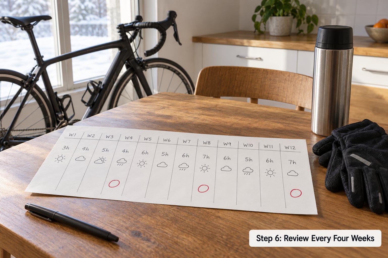 Step 6: Review Every Four Weeks